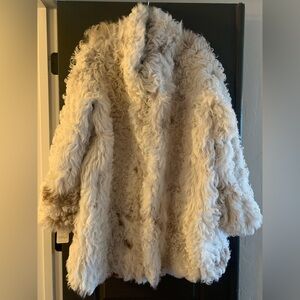 Lamb skin reversible Shearling Fur Coat